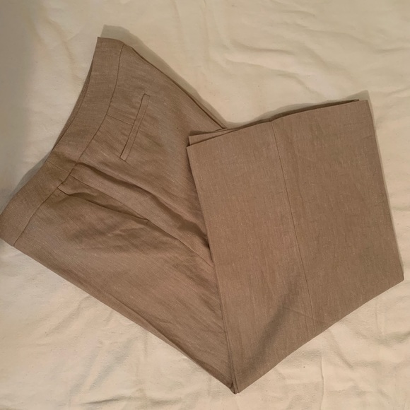 Calvin Klein Women’s Petite Linen Bland Wide Leg Pant - Picture 4 of 6